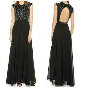Parker Cannes Beaded Sequined Gown / Dress NWT